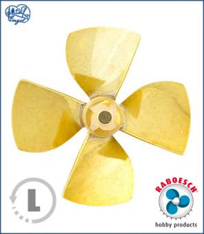 4-Blatt Kort Wasserschraube LINKS 50mm M4 