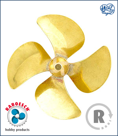 4-Blatt Wasserschraube C RECHTS 50mm M4 