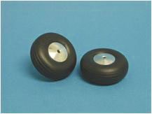 Räder mit Alu-Felge ø44mm, 2 Stk. 