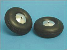 Räder mit Alu-Felge ø63mm, 2 Stk. 