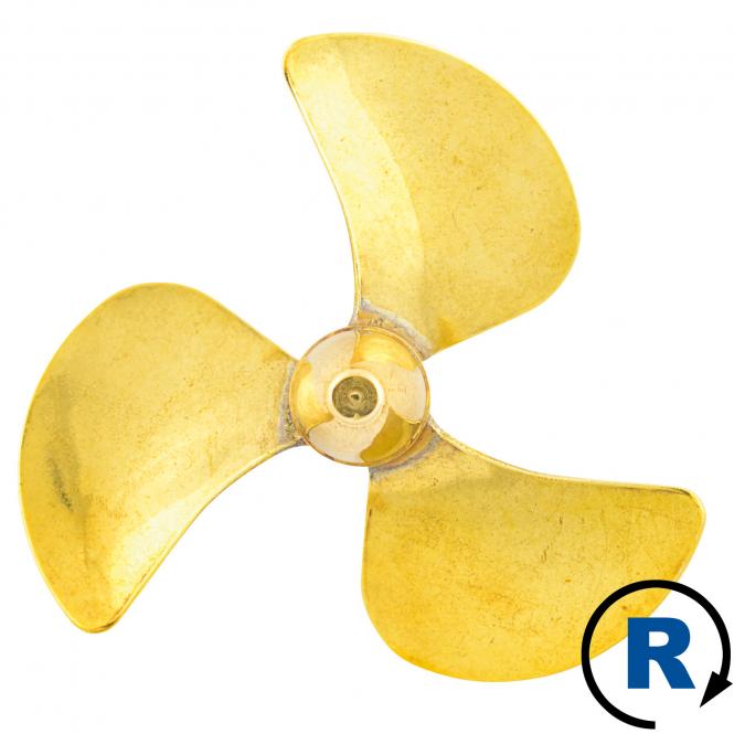 3-Blatt Wasserschraube C RECHTS 55mm M4 
