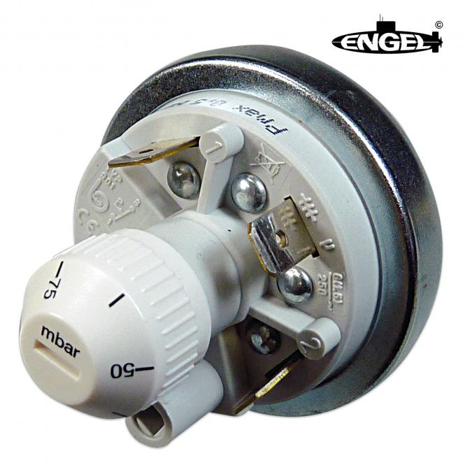 Druckschalter 6,3 mm, justierbar 